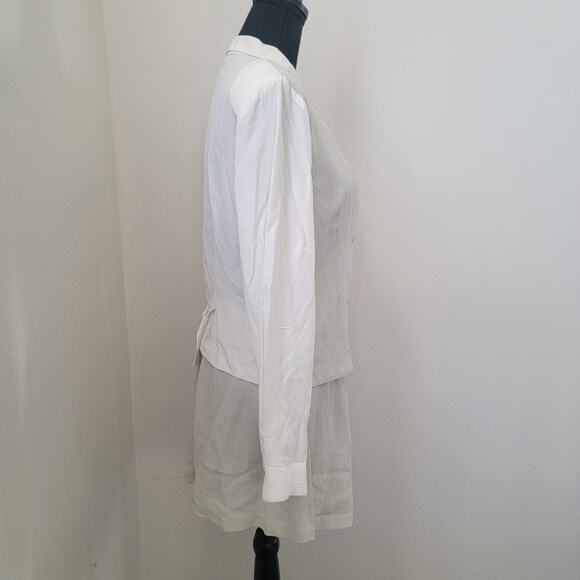 Byer Studio Deadstock Vintage 90s Light Academia Match Set Plaid Vest Shorts USA - Picture 14 of 16